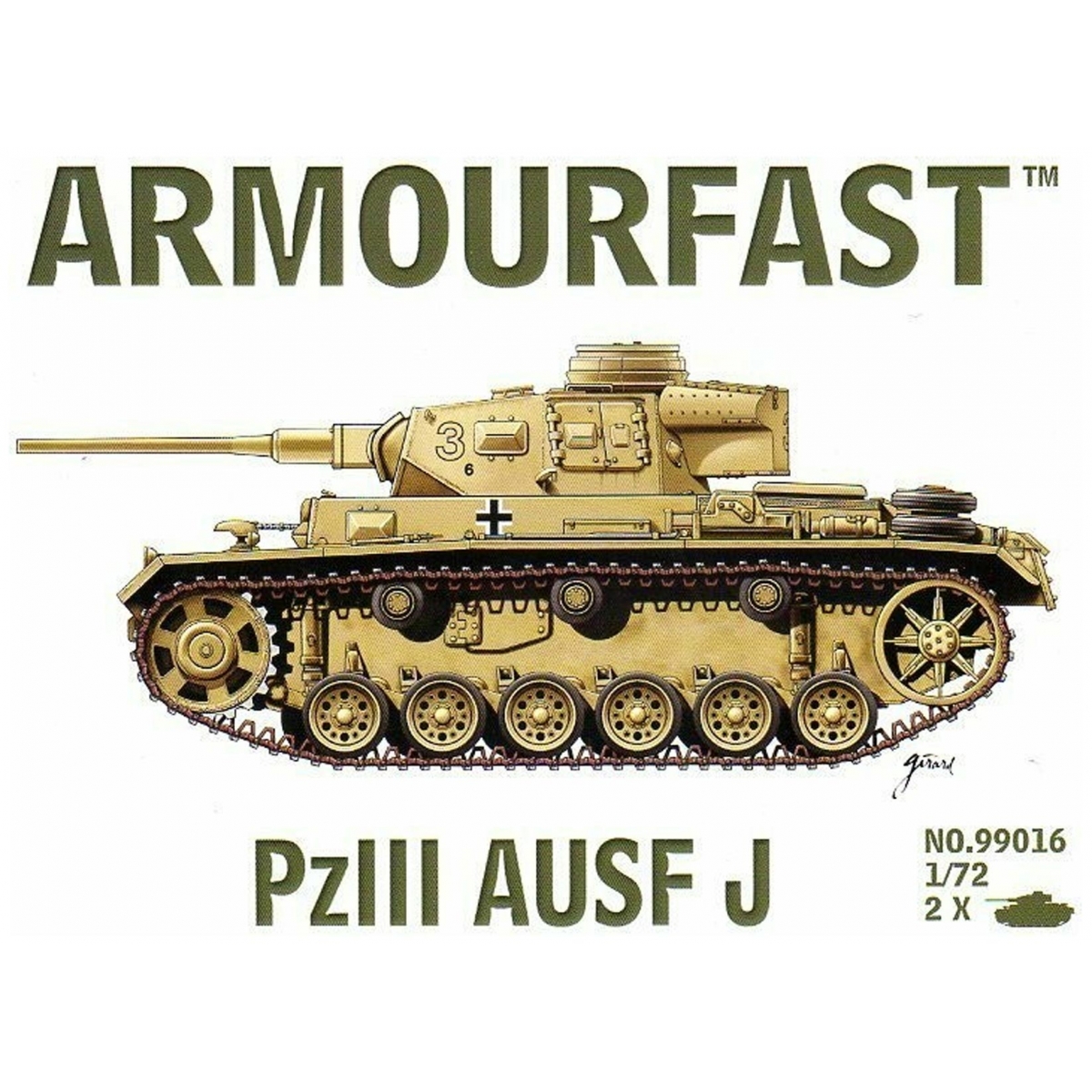 German PzIII AUSF J 1/72...