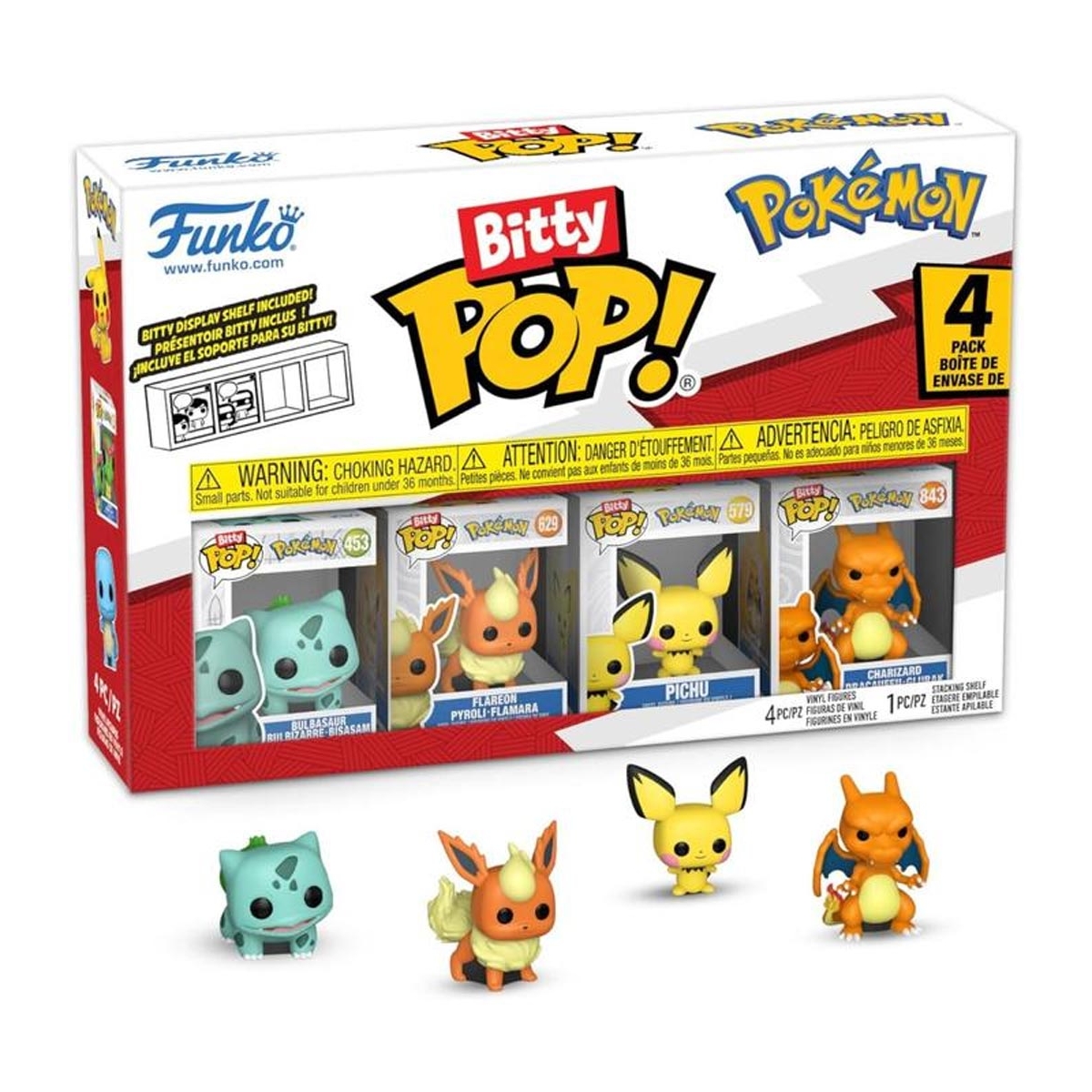 Bitty Pop 4 Pack Pokémon