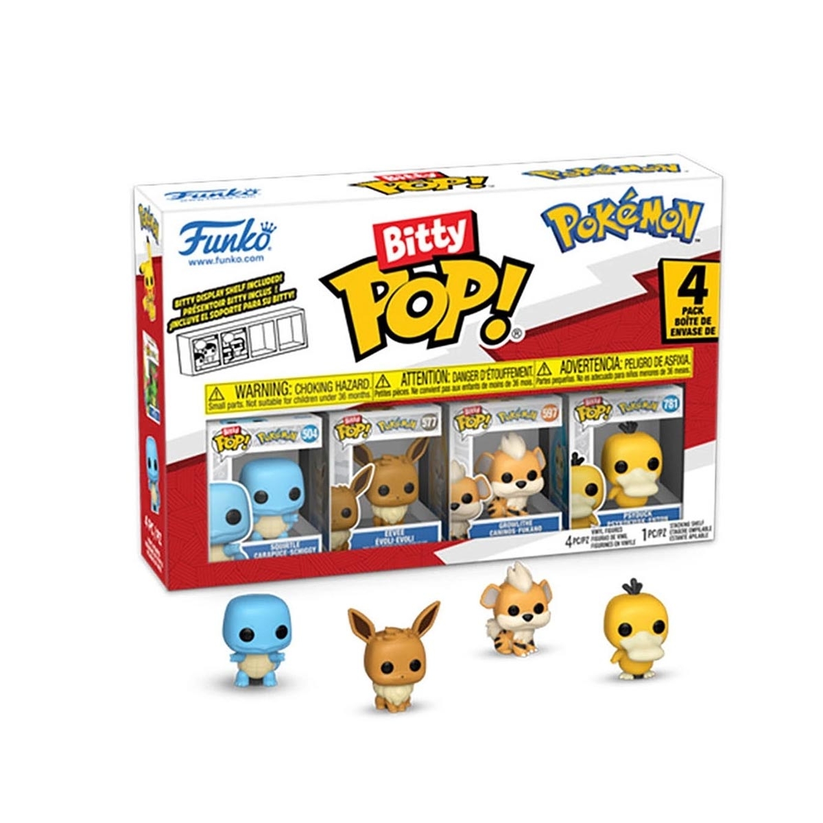 Bitty Pop 4 Pack Pokémon