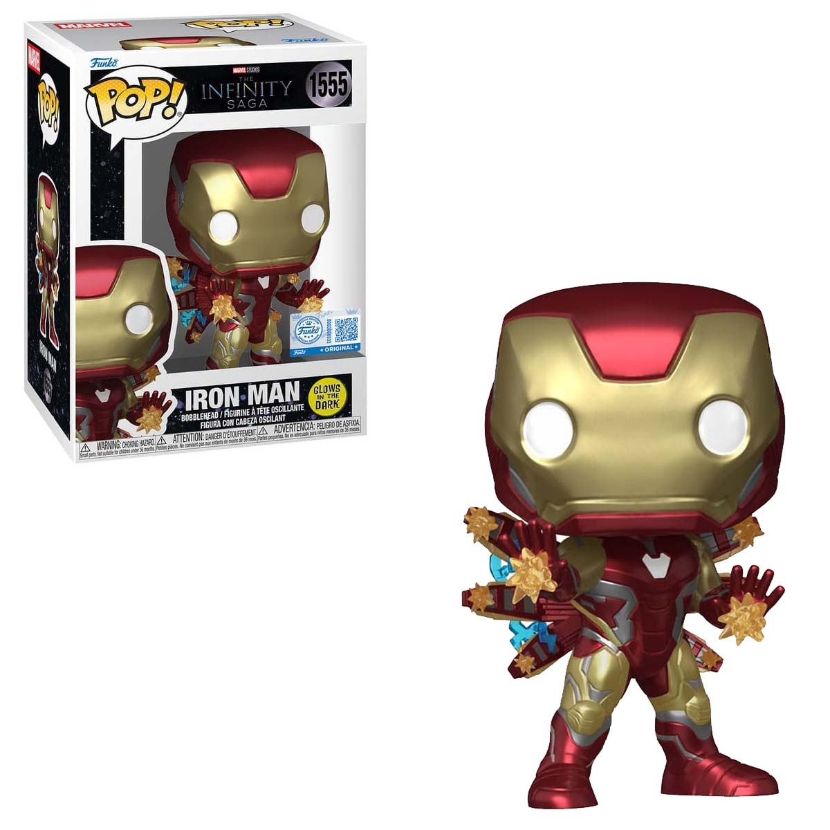 Funko Pop Iron Man Glows in...